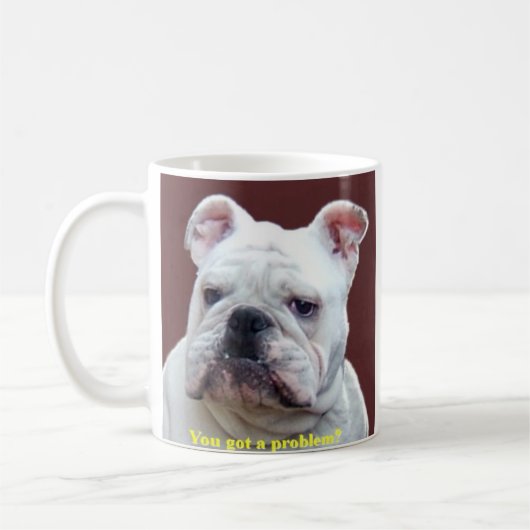 Englische Bulldoggen-Tasse Kaffeetasse (Links)