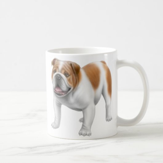Englische Bulldoggen-Tasse Kaffeetasse (Rechts)
