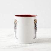 Englische Bulldoggen-Tasse Zweifarbige Tasse (Mittel)