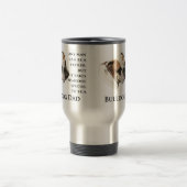 Englische Bulldoggen-Vater-Tasse Reisebecher (Mittel)