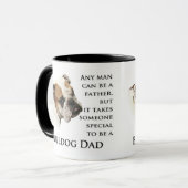 Englische Bulldoggen-Vater-Tasse Tasse (Vorderseite Links)