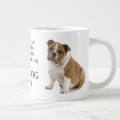 Englische Bulldoggen-Vater-Tunnel-bohrwagenTasse Jumbo-Tasse (Rechts)