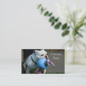 Englische Bulldoggen-Visitenkarten Visitenkarte (Stehend Vorderseite)