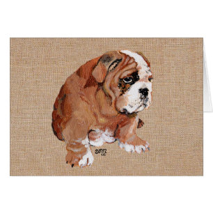 Englische Bulldoggen-Welpe
