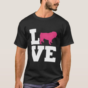Englische Bulldoggenliebe T-Shirt