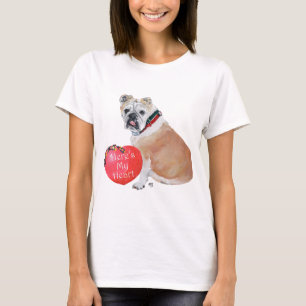 Englische Bulldoggenliebe T-Shirt