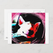 Englische Bullterrasse Postkarte (Vorne/Hinten)