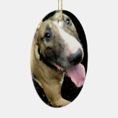Englische Bullterrier-Verzierung Keramikornament (Rechts)
