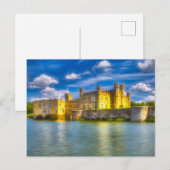 Englische Burg Postkarte (Vorne/Hinten)