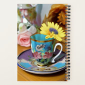 Englische China Tea Cup - Meine Lieblingsrezepte Notizblock (Rückseite)