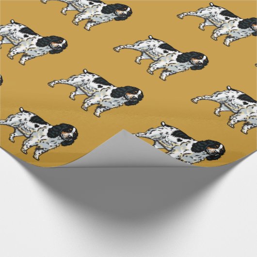 englische Cocker spaniel Geschenkpapier (Ecke)