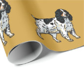 englische Cocker spaniel Geschenkpapier (Rolleneckpunkt)