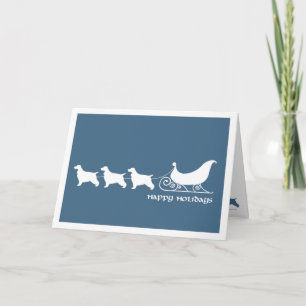 Englische Cockerspaniele, die Sankt Feiertagskarte