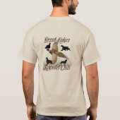 Englische Cockerspanielspaniel-Verein-Logo-an T-Shirt (Rückseite)