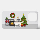 Englische Creme Golden Retriever in einem Weihnach Case-Mate iPhone Hülle (Rückseite (Horizontal))