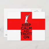 Englische Cricket Postkarte (Vorne/Hinten)