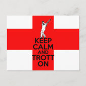 Englische Cricket Postkarte (Vorderseite)