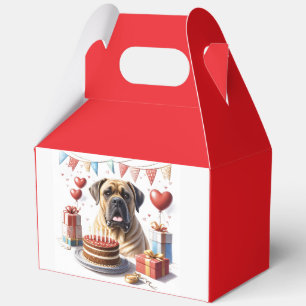 Englische Dogge Mastiff Birthday  Geschenkschachtel