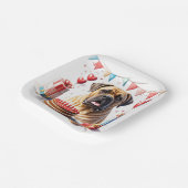 Englische Dogge Mastiff Birthday Pappteller (Gewinkelt)