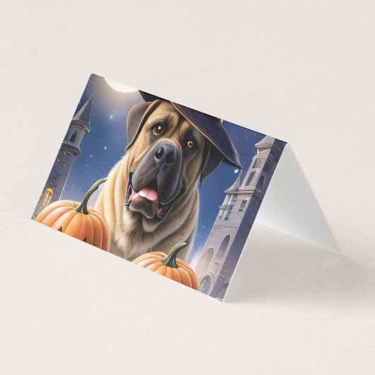 Englische Dogge Mastiff Halloween (Vorderseite)