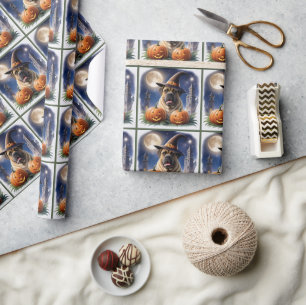 Englische Dogge Mastiff Halloween  Geschenkpapier