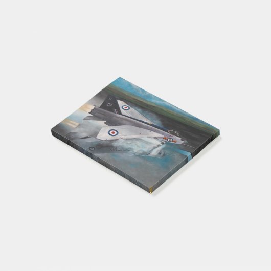 Englische elektrische Blitze Post-it Klebezettel (angewinkelt)