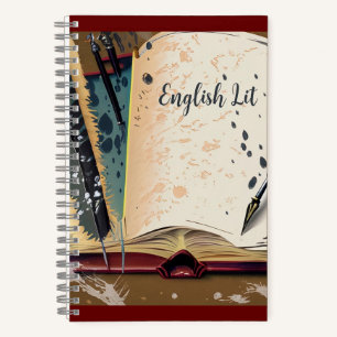 Englische Fachliteratur und Sprache Notizblock