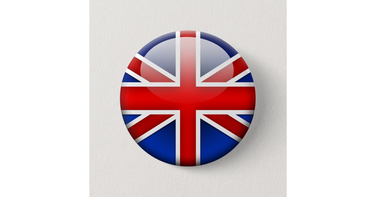 Englische Flagge 2 0 Button Zazzle De