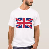 Englische Flagge/Buchse T-Shirt (Vorderseite)