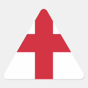 Englische Flagge Dreieckiger Aufkleber