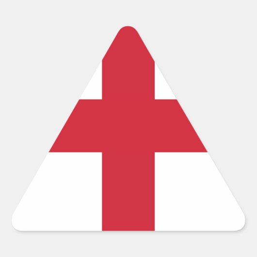 Englische Flagge Dreieckiger Aufkleber (Vorderseite)