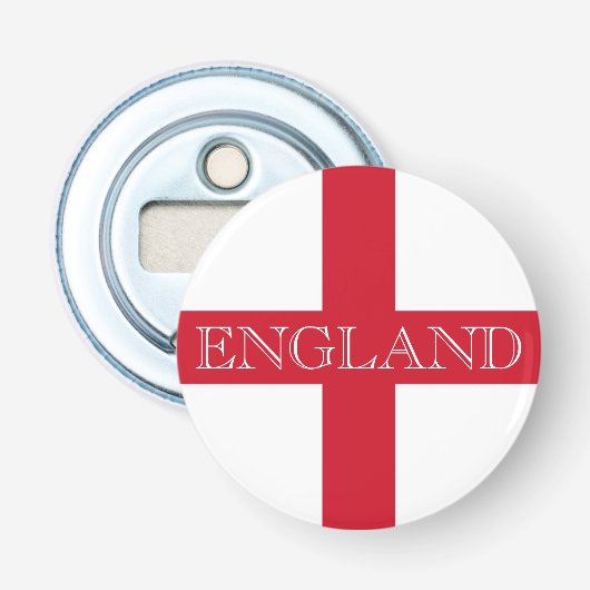 Englische Flagge - England-Boccia Flaschenöffner (Vorderseite)
