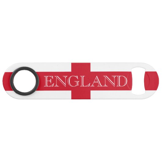 Englische Flagge - England-Boccia Speed Flaschenöffner (Vorderseite (Horizontal))