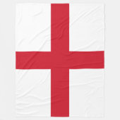 Englische Flagge (England) Fleecedecke (Vorderseite)