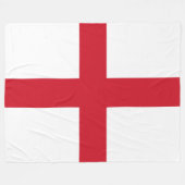 Englische Flagge (England) Fleecedecke (Vorderseite (Horizontal))