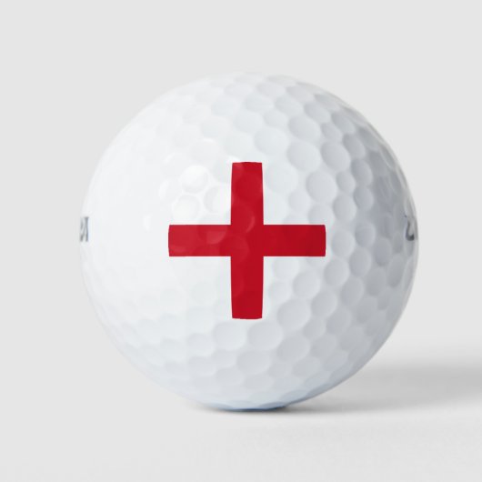 Englische Flagge (England) Golfball (Vorderseite)