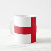 Englische Flagge (England) Kaffeetasse (Vorderseite Links)