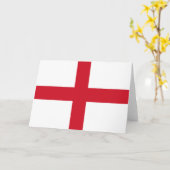 Englische Flagge (England) Karte (Gelbe Blume)
