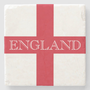 Englische Flagge England Küste Steinuntersetzer