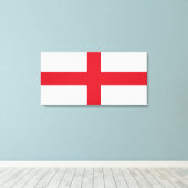 Englische Flagge (England) Leinwanddruck (Insitu (Holzboden))