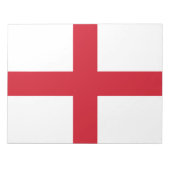 Englische Flagge (England) Notizblock (Vorderseite)