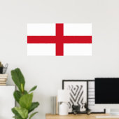 Englische Flagge (England) Poster (Heimbüro)