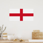 Englische Flagge (England) Poster (Küche)