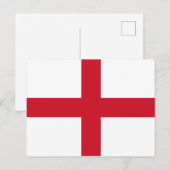 Englische Flagge (England) Postkarte (Vorne/Hinten)