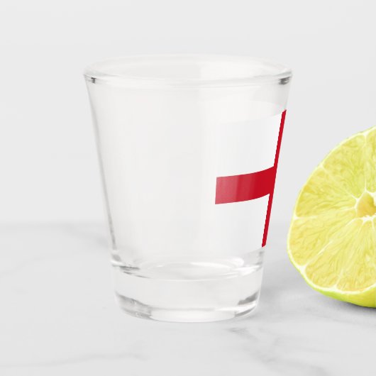 Englische Flagge (England) Schnapsglas (Links)