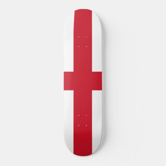 Englische Flagge (England) Skateboard (Vorderseite)