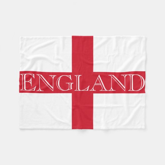 englische Flagge - englische Flagge Fleecedecke (Vorderseite (Horizontal))