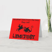 Englische Flagge George und der Drache Karte (Rückseite)