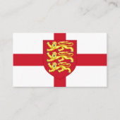 Englische Flagge & Königliche Waffen in England Visitenkarte (Vorderseite)