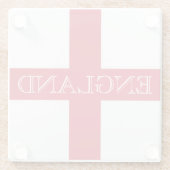 englische Flagge - Küste Glasuntersetzer (Rückseite)